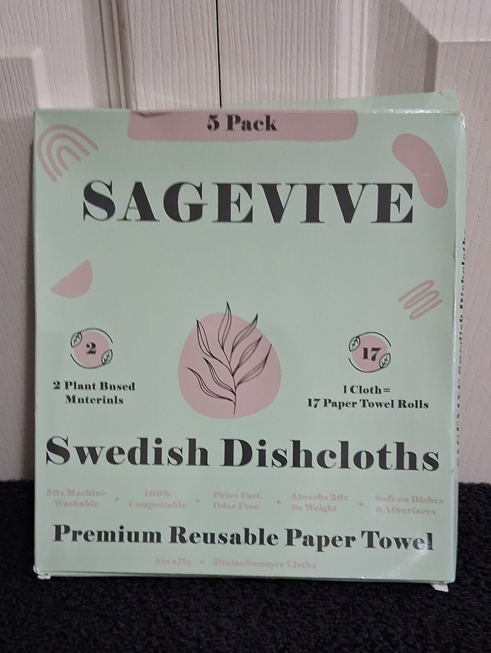 SAGEVIVE Reuseable Swedish Dishcloths - (5 Pack) - Italian Summer Prints